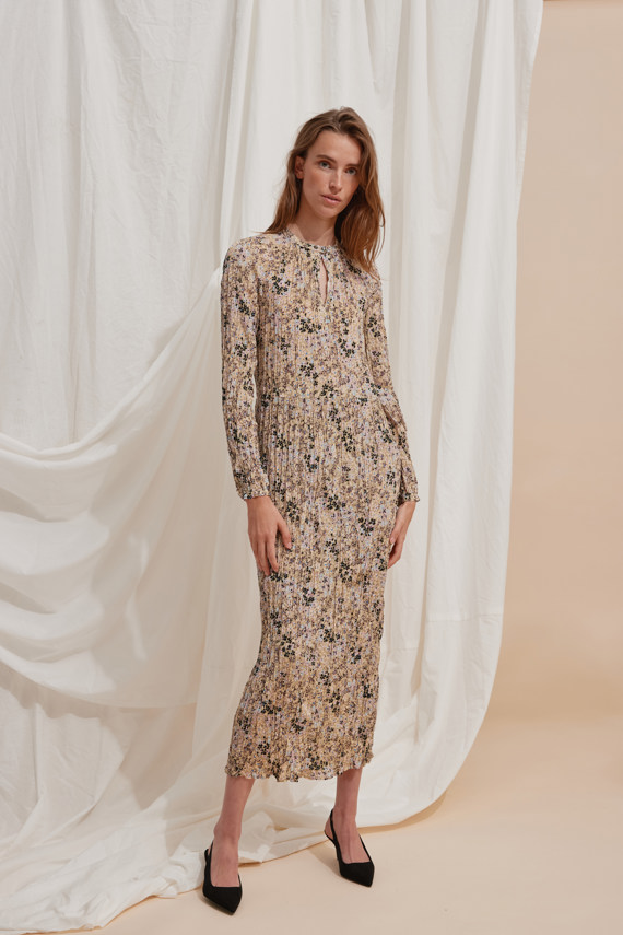 Hertmade HMHornsea kjole, Light Flower Print